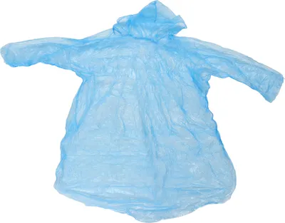 Produktbild von Regenponcho, Einweg-PE Regenmantel, für Notfall, Bergsteigen und Reise