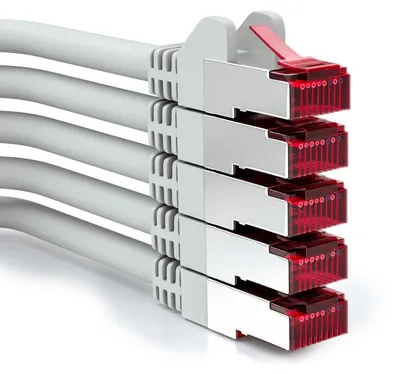 Produktbild von deleyCON MK2022, 2 m, Cat6, S/FTP (S-STP), RJ-45, RJ-45, Grau