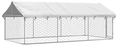 Obrázok produktu pre Pesí búdok – Vonkajší kennel – Priestor pre psov – Priestorný interiér – Odolný materiál PE
