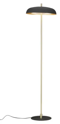 Produktbild von Stehleuchte Metall Schwarz mit E14-Sockel, 38 cm Länge, 142 cm Breite