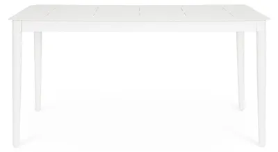Produktbild von Moderner Gartentisch 160x90cm aus Aluminium Bizzotto Nebula - Weiß