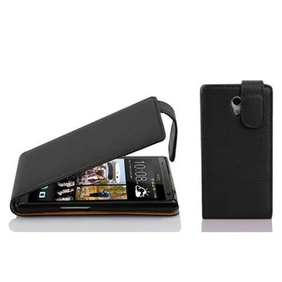 Image de Cadorabo Housse pour HTC Desire 600 Housse en noir Flip Etui Housse de téléphone portable Case Cover similicuir