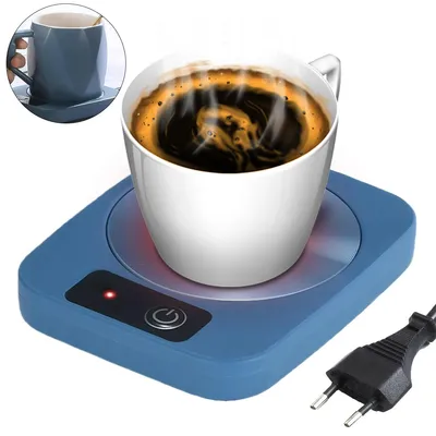 Produktbild von Kaffeetassenwärmer 55 °C, Aluminium-Tassenheizung, Für Kaffee, Schwarztee, Früchtetee & Milch geeignet