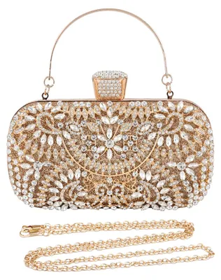 Productafbeelding van CORIOS Avondtas dames, diamanten clutch, glanzende strasstenen, kleine handtas