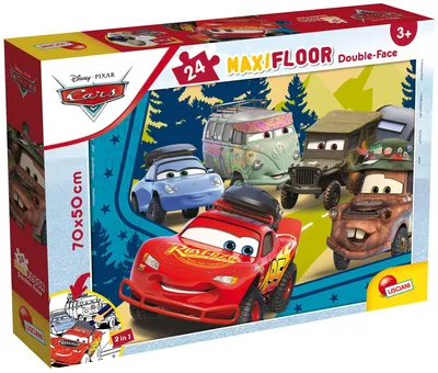 Image de Puzzle de sol double face Maxi 24 Cars
