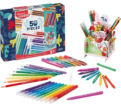 Zdjęcie produktu dla Maped 907037 Maped Creativ Zeichenset COLOURING KIT, 50-teilig