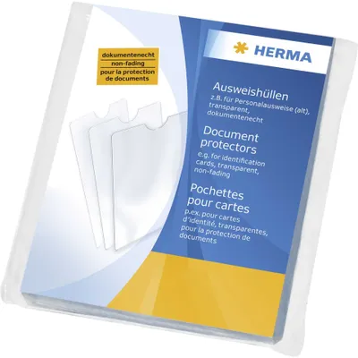 Produktbild von Herma 5013 Koperty na karty identyfikacyjne - 58x87 mm na karty kredytowe/czekowe, tłoczone, odporne na dokumenty