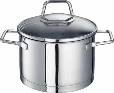 Immagine prodotto di Schulte-Ufer Fleischtopf Wega, Schmortopf, Gartopf, Edelstahl 18/10, 16 cm, 2 L, 64016-16