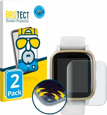Produktbild von 2x BROTECT Fullscreen Schutzfolie für Garmin Venu Sq Displayschutz Folie Fullcover Matt Entspiegelungsfolie