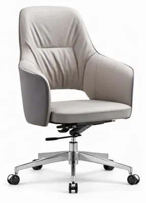 Obrázek produktu pro Ergonomická křeslo pro manažery, šedé barvy, s vysokou opěradlem a kolečky