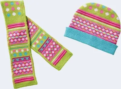 Produktbild von Puppen-Mütze und Schal Frosch 38-45cm
