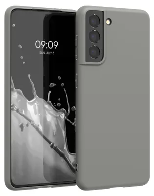 Produktbild von kwmobile Handyhülle für Samsung Galaxy S21 Hülle - TPU Case - Kabelloses Laden - Schutzhülle Cover in Stone Dust