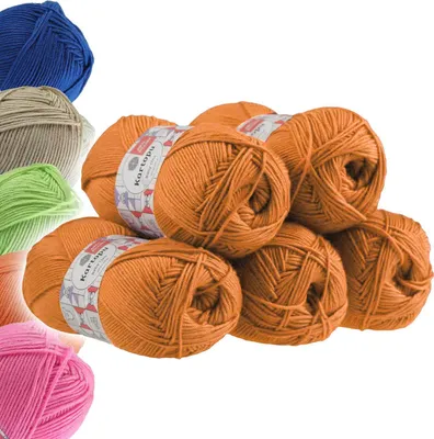 5x100g Strickgarn Kartopu BABY ONE terracotta