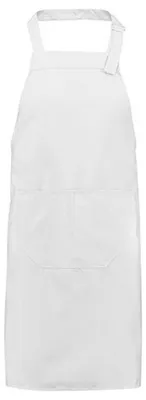 Image de L-Merch - Tablier uni LT3993 (taille unique) (blanc)