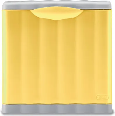 Aufbewahrungsbox rechteckig, 20 L, Kunststoff, Gelb/Grau