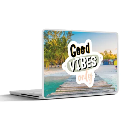 Produktbild von MuchoWow® Laptop Aufkleber Sticker Cover Sommer - Sprichwörter - Strand 32.5x23.5 cm - Sticker für Laptop - Selbstklebend