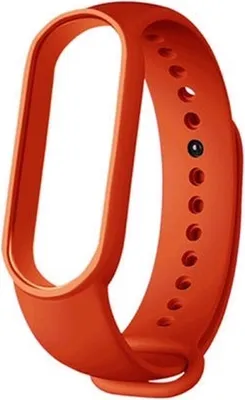 Produktbild von BStrap Silicone Armband für Xiaomi Mi Band 5/6/7, orange