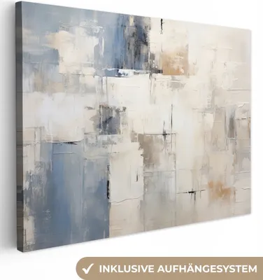 Produktbild von MuchoWow® - Leinwandbilder - Aquarell - Abstrakt - Kunst, Wandbild, Wanddeko Bilder Wohnzimmer, 120x90cm