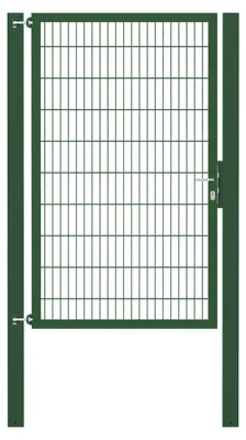Produktbild von Alberts Einzeltor Flexo Plus mit Zubehör, zum Einbetonieren, grün, Breite 125 cm, Höhe 200 cm, Pfostenstärke 100 x 100 mm