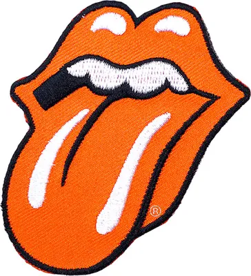 Produktbild von The Rolling Stones Classic Tongue Orange Aufnäher zum Aufnähen Orange 8,4 x 5,8 mm