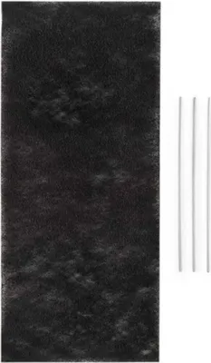 Produktbild von Klarstein Royal Flush 60 - Aktivkohlefilter, Aktivkohle-Filterfließ, Filtermatte, zur Umrüstung auf Umluftbetrieb, 37,5 x 16,7 cm (LxB), für Royal Flush 60 Downdraft Dunstabzugshaube, schwarz