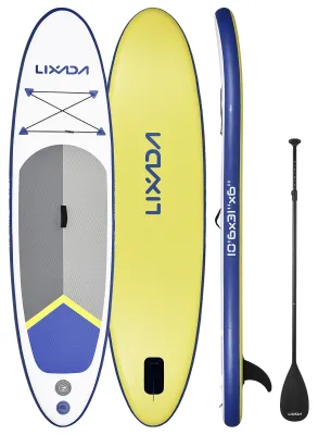 Obrázok produktu pre Nafukovacie pádlo doska Stand Up pre dospelých 6 palcov hrubé SUP Paddleboard vodné športy Surf Set s nastaviteľným pádlom Pump Travel Backpack