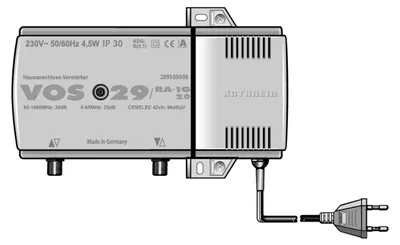 Obrázok produktu pre Kathrein VOS 29/RA-1G 2.0, F, AC, 4,5 W, 230 V, 50/60 Hz, 212 mm