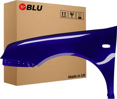 Image de BLU Aile Compatible avec VW Volkswagen Golf IV 4 LD5Q Gauche Blau SchattenBlau | 1997-2006 | Avant | Peint| Prêt à Monter | Galvanisé