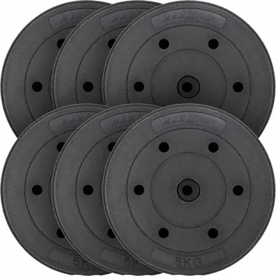 Obrázek produktu pro MAXXIVA Sada závaží 6 x 5 kg, cement, černá