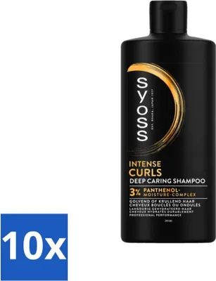 Zdjęcie produktu dla SYOSS - Curls Intense - Szampon - Długotrwała stylizacja - 440ml - Value pack - 10 szt