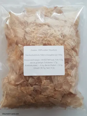 Produktbild von 100g Katsuobushi Bonitoflocken, Katsuo Bonitoflakes 100% Bonito für Okonomiyaki 4 x 25g, japanische Lebensmittel