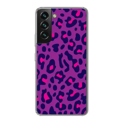 Produktbild von MuchoWow® Handyhülle Schutzhülle Hülle für Samsung Galaxy S22 Plus Pantherdruck - Lila - Rosa Silikon Softcase Handy Hülle - Schutzabdeckung