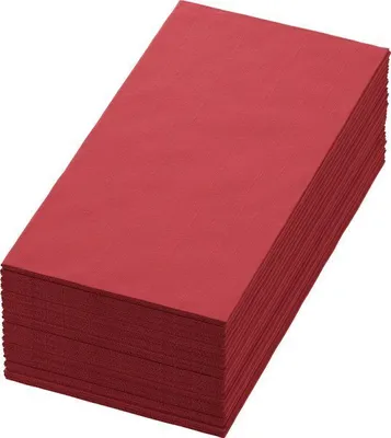 Produktbild von 1500 Duni Tissue-Servietten 40 x 40 cm Bordeaux 2-lagig, 1/8-Falz