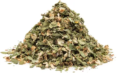 Produktbild von WEISSDORN - BLÄTTER + BLÜTEN (Crataegus laevigata) - Krautige Pflanze, 1000g
