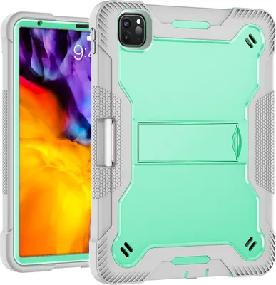 Produktbild von Schutzhülle für iPad Air 5 /Air 4 /iPad Pro 11 2022/2021/2020/2018, iPad 10,9 Air 5th/4th Gen Robust Hybrid Tablet Hülle mit Ständer Minze
