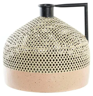Vase aus Metall, braun-schwarz, 31 x 63 x 32 cm