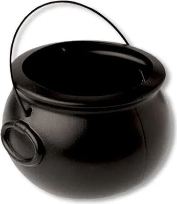 Produktbild von Schwarzer, klassischer Hexenkessel mit Henkel 19cm Ø