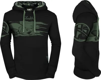 Image de HOTSPOT DESIGN Hoodie, XL, noir, sandre, avec détail camouflage, 010301204
