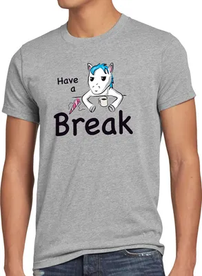 Produktbild von style3 Have a Break Einhorn Herren T-Shirt Unicorn