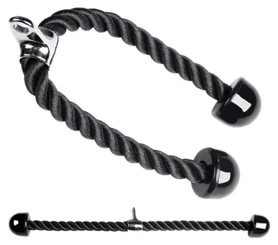 Obrázek produktu pro Nylonový fitness pás na bicepsy a tricepsy - černý