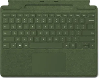Produktbild von Microsoft Surface Pro Signature Keyboard - Tastatur - mit Touchpad, Beschleunigungsmesser, Surface Slim Pen 2 Ablage- und Ladeschale - QWERTZ - Deutsch - Wald - für Surface Pro 8, Pro 9, Pro 9 for Business, Pro X