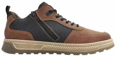 Image de Chaussures Rieker pour hommes, bottines à lacets, couleur marron, style décontracté