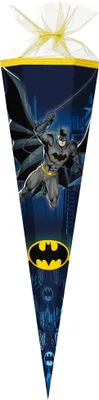 Obrázok produktu pre Školský kužeľ Nestler Batman 85 cm 6-hranný tylový/textilný lem