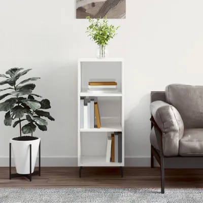 Produktbild von vidaXL Sideboard Hochglanz-Weiß 34,5x32,5x90 cm Holzwerkstoff