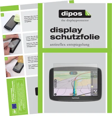Produktbild von 3x Schutzfolie für TomTom Via 62 matt Displayschutzfolie Folie Display Schutz dipos