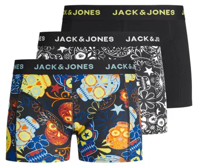 Productafbeelding van Jack & Jones 12189220_2161_849429_152, Ondergoed, Koffer, Volwassenen, Mannen, Zwart, Katoen, Elastaan
