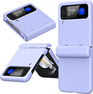 Produktbild von Handyhülle für Samsung Galaxy Z Flip 3 5G mit Displayschutz Scharnierschutz Kratzfest Stoßfest Hülle Lila