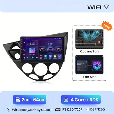 Immagine prodotto di Autoradio multimediale 2-DIN con schermo touchscreen da 9 pollici, navigatore, CarPlay e Wi-Fi