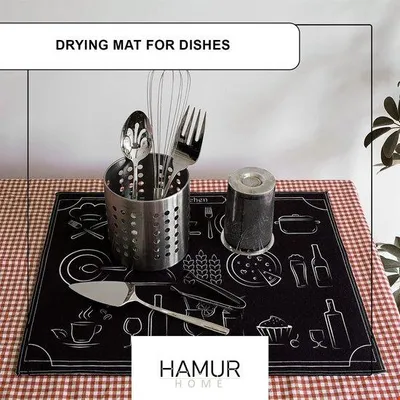 Produktbild von Keuken-Droogmat 40 x 46 cm, Sneldrogend, Gootsteenmat, Afwasmat