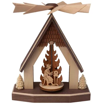 Produktbild von Kreißl Pyramidenhaus 12 cm, Motiv:Hutzenstube